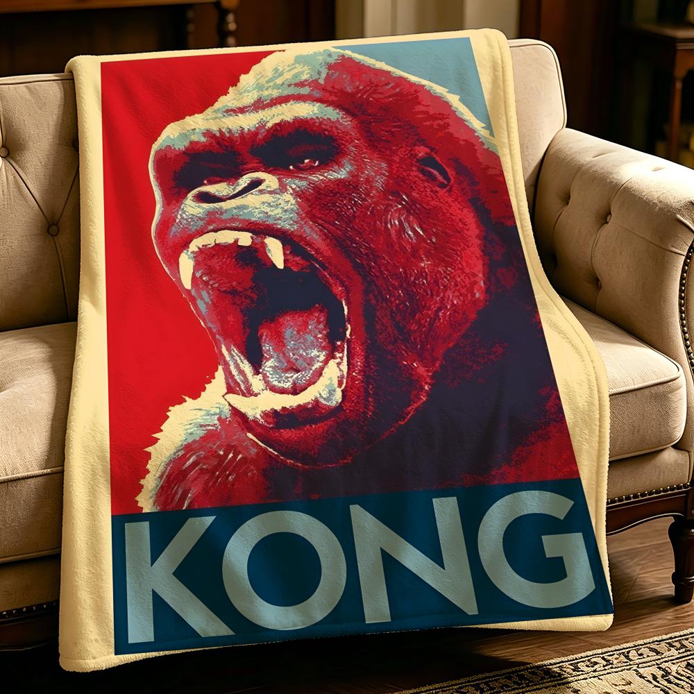movie K-King Kong-g Throw Thick Comfort Flannel Quilt, Multi-scene Use Indoor Outdoor Daily Nap
