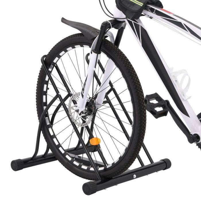 Self-standing Floor Bike Rack for 2 Bikes Steel