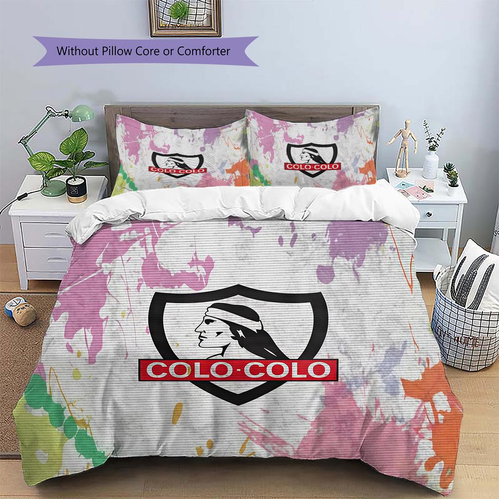 CSD Colo‑Colo Pattern Bedding Quilt Set  Home Decoration  Gift (1 * duvet cover + 2 * pillowcase  without core)