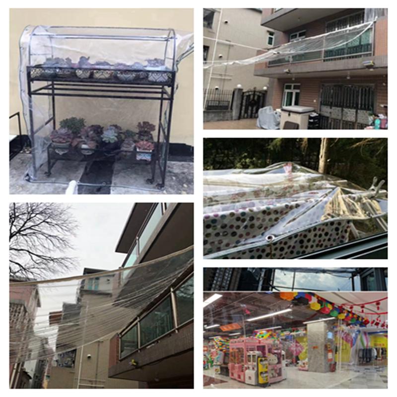 0.5mm Waterproof Cloth Thickened and Transparent Outdoor Canopy Garden Plant Shed Waterproof Cloth Shading Waterproof Sunscreen