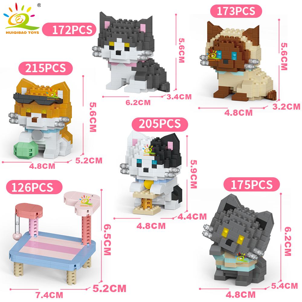 MOC Cute animal model Micro Building Block Panda Rabbit Bee Mini Diamond Model Brick Toy for Children Desk Decor.