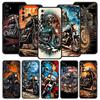 Colors Vintage Motorcycle Painted Case For Realme C67 C63 C55 C53 C35 C25 C21 GT 2 3 5 6 10 11 12 13 Pro 5G Soft TPU Phone Cover