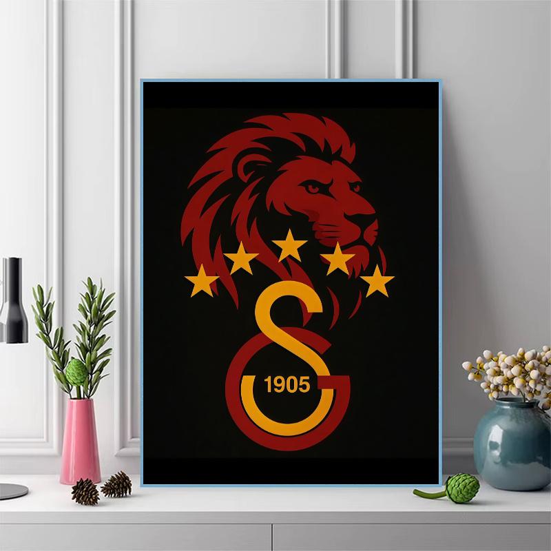Galatasaray Halo 100% Round Full Drill 5D DIY Diamond Painting Embroidery Cross Stitch Rhinestone Décor