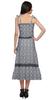 Moomaya Printed Adjustable Shoulder Strap Women Casual Sleeveless Long Dress