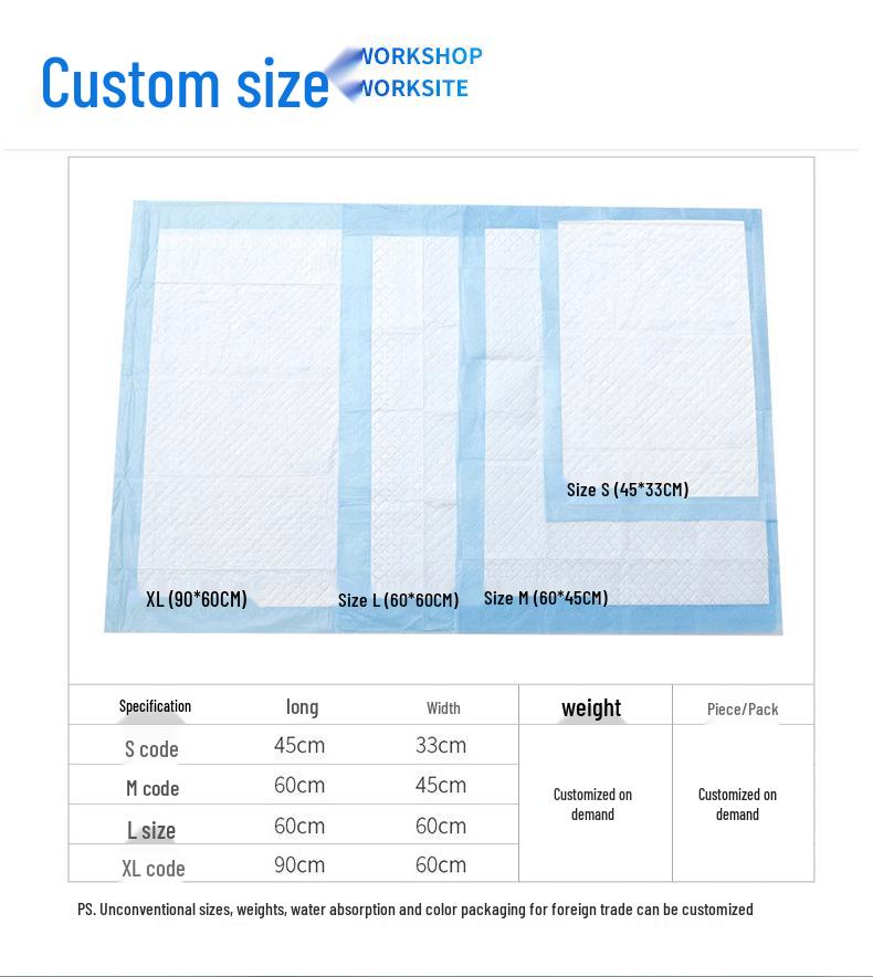 Large Absorbent Dog Pee Pads - Pet Diapers & Urine Barrier Supplies