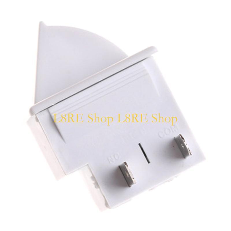 L8RE Fridge Parts AC 5A 250V Plastic Switch for Refrigerator Freezer Door Lamp Light White Switch Replacement
