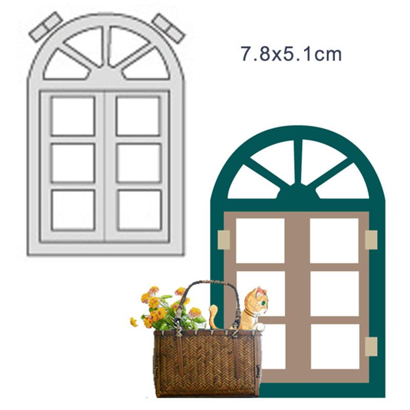 Window Frame Metal Cutting Dies Scrapbooking Embossing Stencil Craft DIY