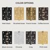 Solid Brass Butt Hinge 4 Inch Door Hinge 5 Inch Heavy Duty Hinge Quiet Bearing Hinge Antique Thick Hinge