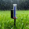 Outdoor Rain Gauge with Metal Stake Large Capacity Garden Lawn Yard Fence Patio Farm Water Rain Meter Tube with Mounting Rack