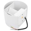 12W Outdoor LED Wall Lamp IP65 Waterproof Aluminum Up and Down Lighting Wall Light AC85‑265VWhite Shell Warm White Light