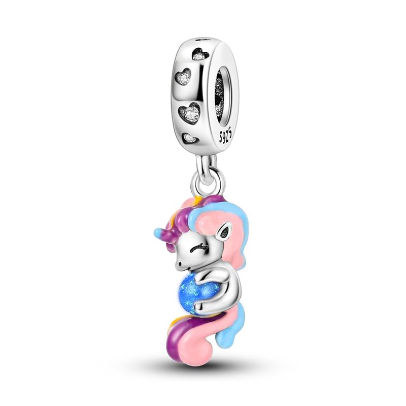 Charm Bead Charms Plata De Ley Dog Owl Rabbit Cute Cat Animal Ideal For Authentic Bracelets Bangle Jewellery Making Bead Charms Accessories