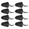 8Pcs Set Kayak Scupper Plug Silicone Drain Hole Bung Stopper with Lanyard for CanoeBlack