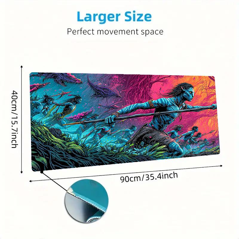 Avatar Color Mouse Pad Large Gaming Table Cushion Non-slip Laptop Tablet Big Mousepad XXL Mat Mini PC Playmat With Lock Edge