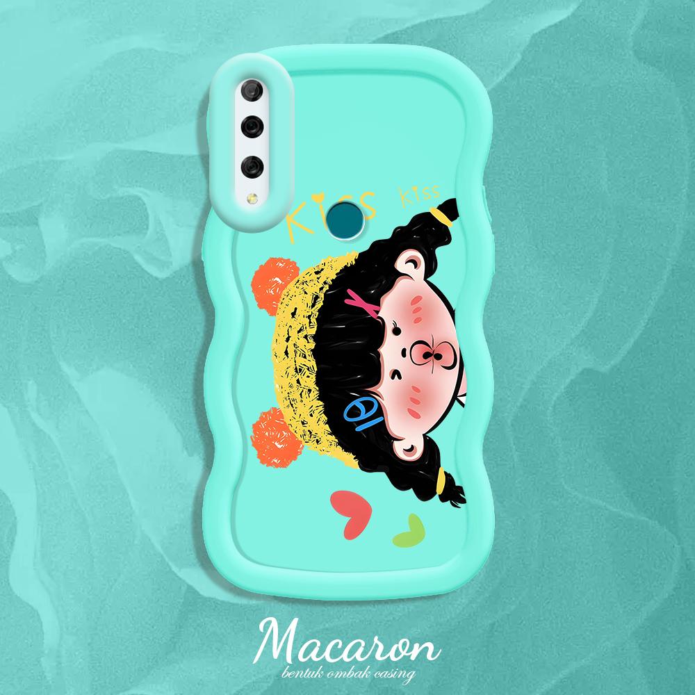 

Окрашенный узор Big Wave Edge Мягкий силиконовый материал Macaron чехол для телефона противоударный защитный резиновый чехол для iPhone Huawei Honor Infinix Tecno Tecno Pova 6 Neo синий