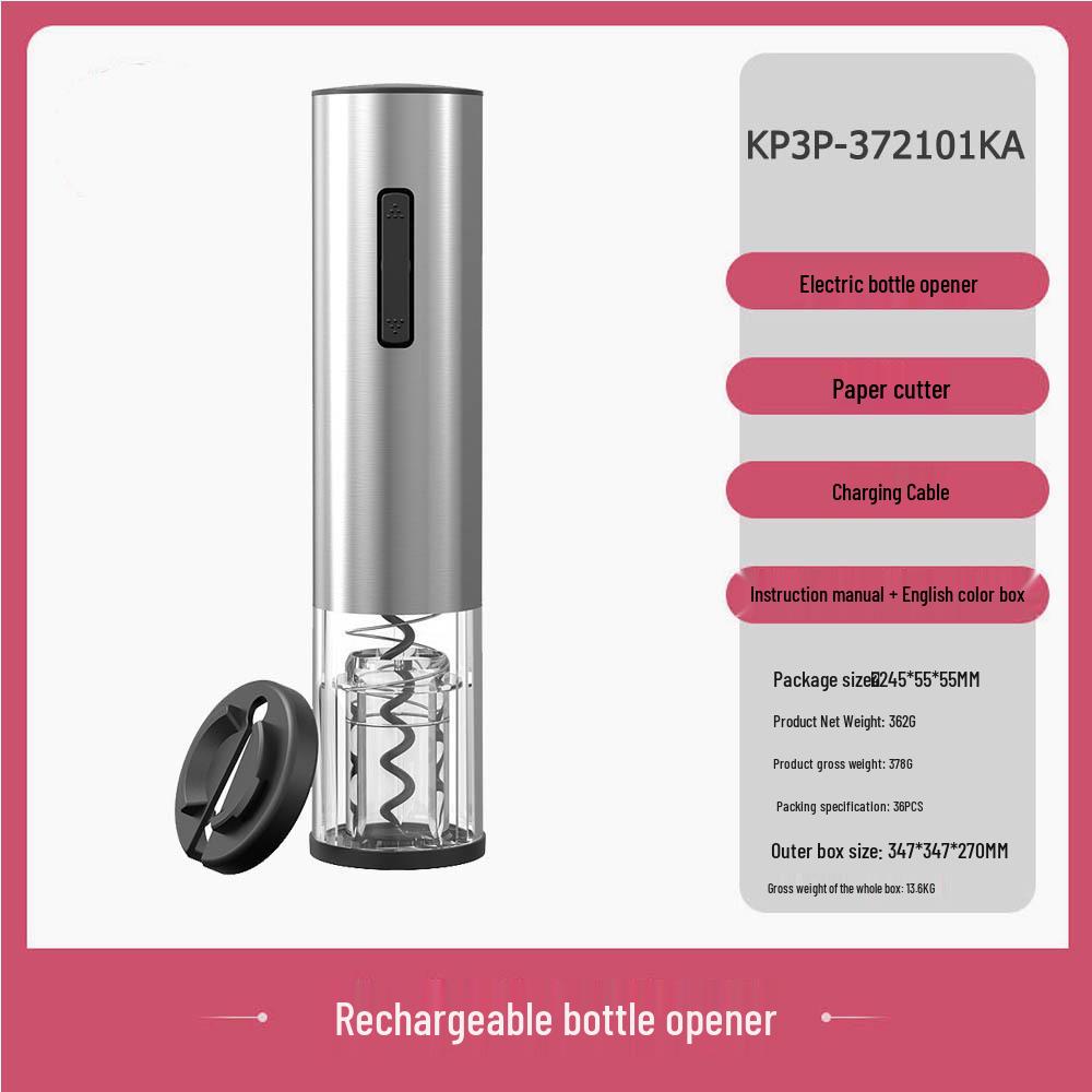 Premium Automatic Electric Wine Opener with High-End Base - Gift Set