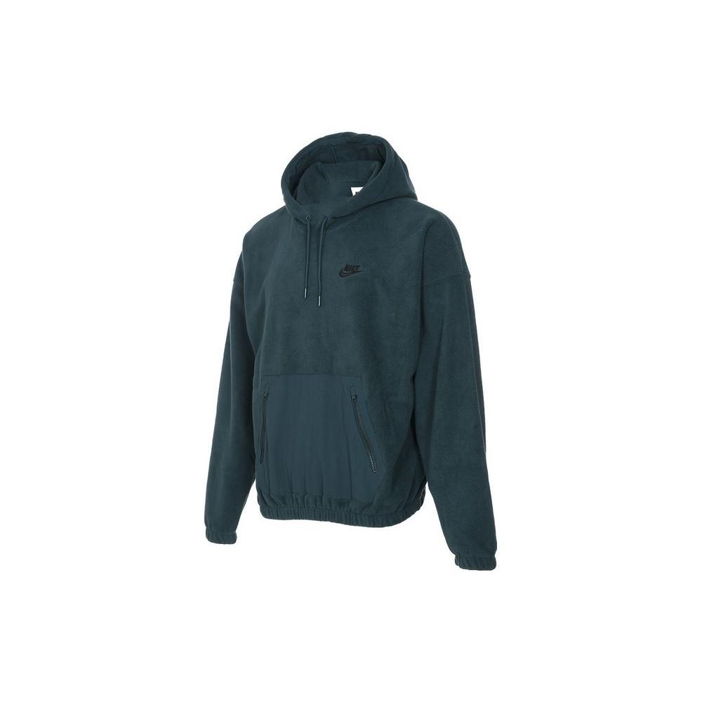 Nike Solid Color Hooded Casual Long-Sleeve Sweatshirt Men Tops Blue Green FB8389-328