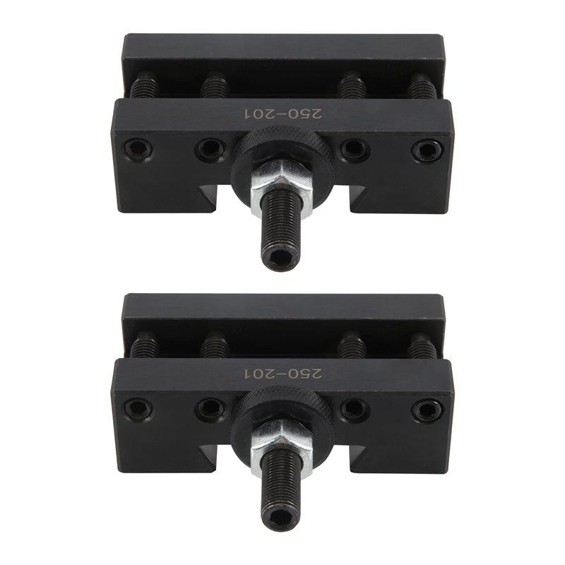 A20F-2Pcs 250-201 Quick Change Tool Holder Turning And Facing Tool Holder For Lathe Cutter Cutting Tool Bits
