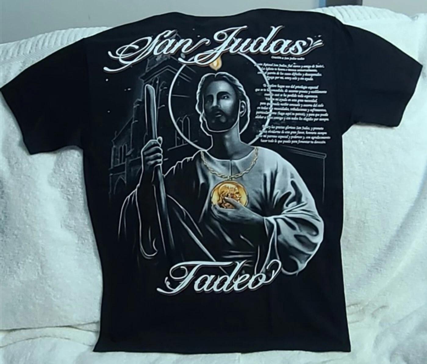 

SAN JUDAS TADEO ORACION SAINT JUDE NECKLACE JUDAS THADDEUS APOSTLE T-shirt M
