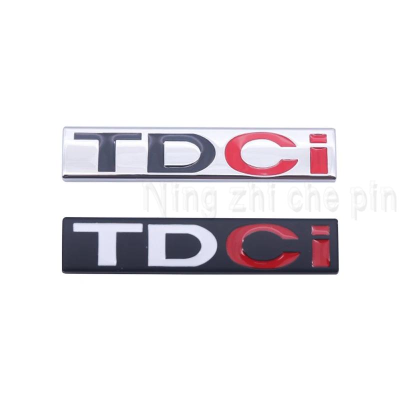 AJK1 3D Metal TDCI Letters Car Rear Trunk Emblem Badge Sticker Decals For Ford Explorer Kuga  Transit Accessories
