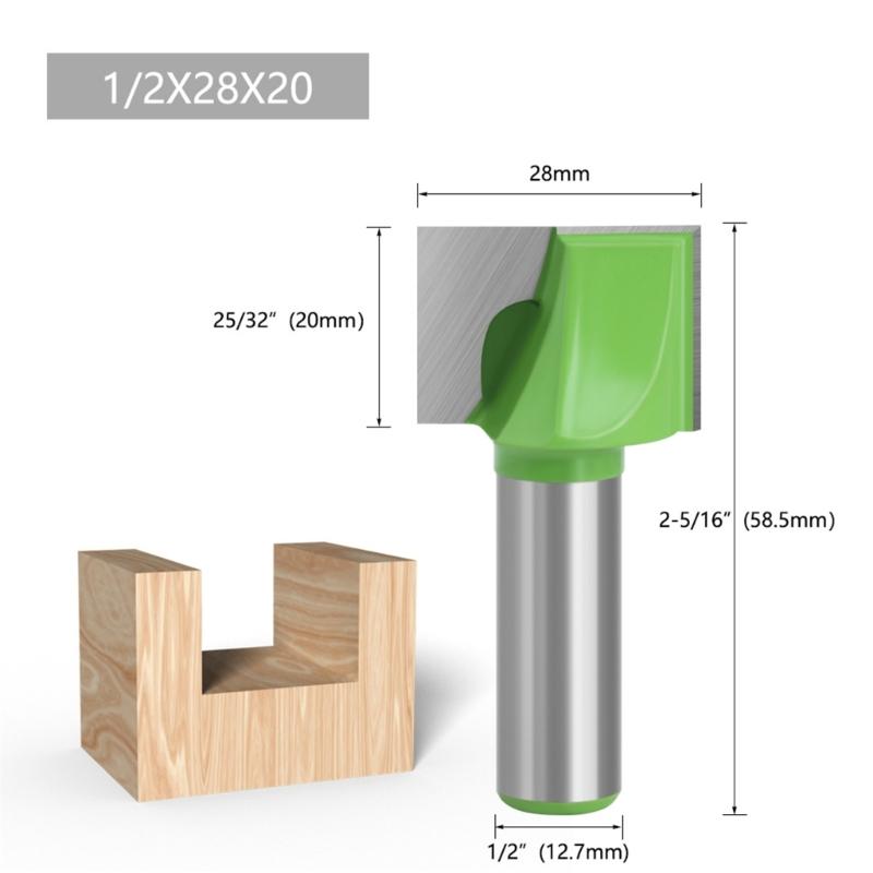 Bottom Cleaning Routers Bit Steel Woodworking Milling Tool 1/2Inch Shank for Smooth and Precise Woodworking Cut