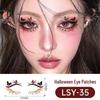 Scary Halloween Temporary Tattoo Stickers: Pumpkin, Spider Web & Eye Designs