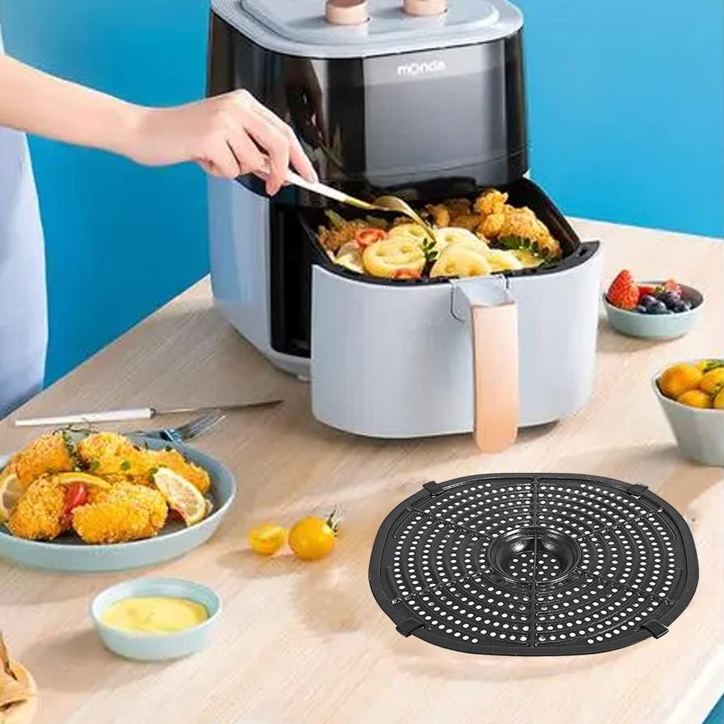 8 Pieces Air Fryer Rubber Bumpers, Aifeier ET Black Air Fryer Replacement Rubber Tips for Power XL Air Fryer Grill Pan