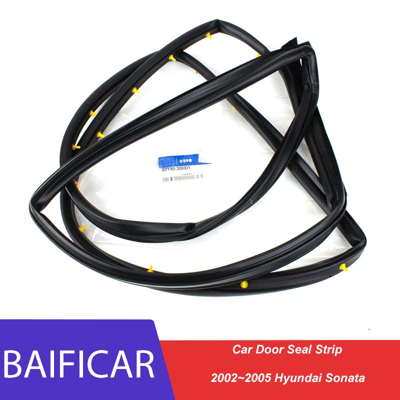 Brand New  Car Door Seal Strip Door Rubber Weatherstrip Seal 82140-3D001 82130-3D001 For 2002~2005 Hyundai Sonata Front Left