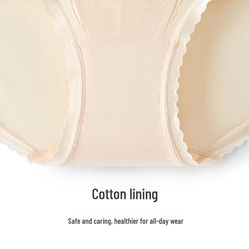 Maniform Women's Lace Mid-Waist Cotton Underwear