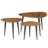 Day and Night - Day and Night Coffee Table Set 3 Pcs Solid Acacia Wood