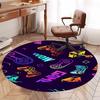 Game Controller Printed Round Rug Carpet Chair Rug Area Rug Entryway Doormats,for Office Chair Living Room Bedroom Kitchen Room.