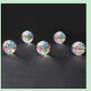 Murano Handmade Women's Jewelry Beads Wholesale Making Diy Beads Flower Transparent Round Glass Beads Lampwork