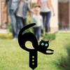 Acrylkatze, Tiere Katzen Statue Dekor, Ornamente Garten Dekorativ, Weg, Boden, Blumenbeet