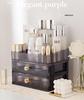 Clear Cosmetic Organizer: Drawer-Style Makeup Box for Desktop and Dorm Room
