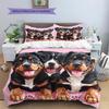 Pink Rottweiler Pattern Bedding Home Decoration Birthday Gift (1 * duvet cover + 2 * pillowcase, without core)