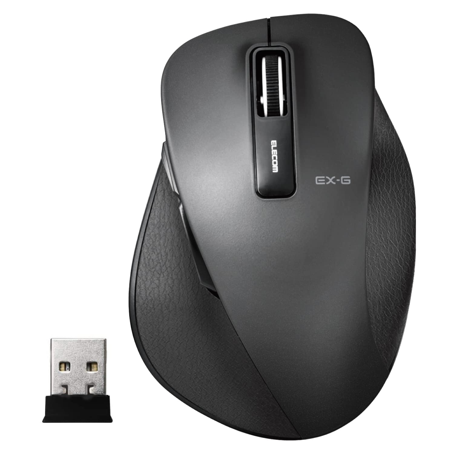 

ELECOM Mouse Wireless S Size Small 5 Buttons with Back and Forward BlueLED Master of Grip Black (Receiver Included) (Equipped Buttons) M-XGS10DBBK чорний