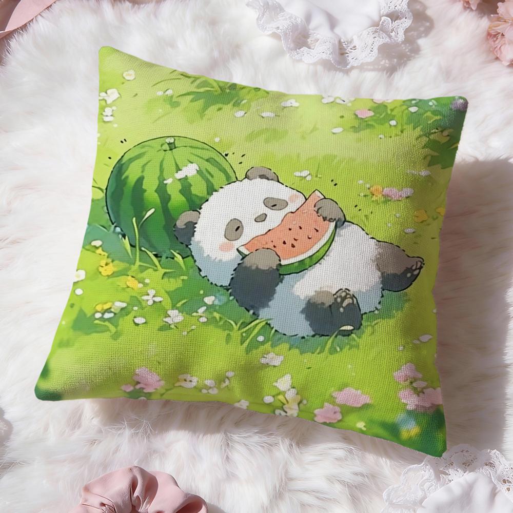 Cartoon Drawing Animal Cushion Cover Premium Comfort Reversible Pillow Cove -Two in One Design for Any Room & Car Interior