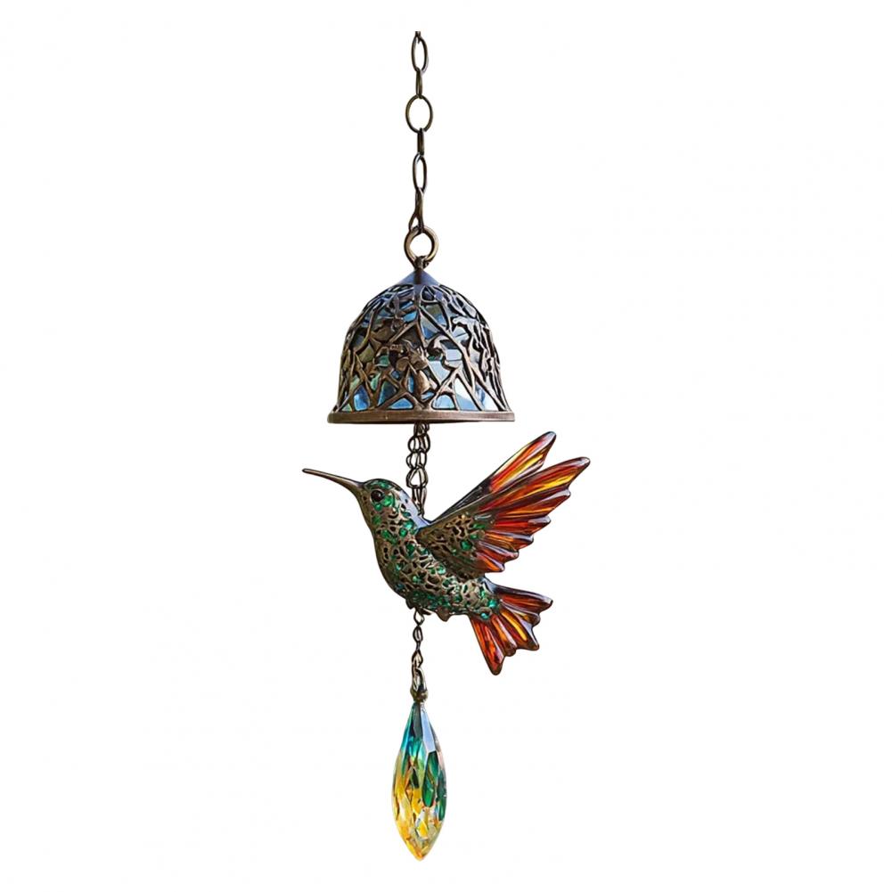 Hummingbird-inspired Wind Chime Porch Wind Chime Elegant Metal Hummingbird Wind Chime for Garden Patio Decor Vintage for Indoor