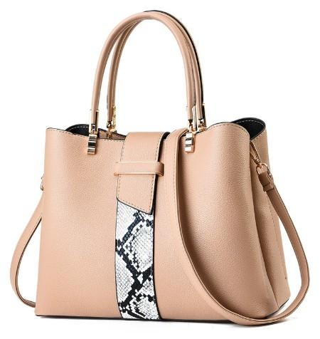 Handing Tassel Ornament Handbags Trendy Patchwork Color Shoulder Bag for Women Middle Totes Purse Office Lady Crossbody Bags