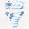 2025 European & American Print Stripe Triangle Bikini - Sexy Beach & Hot Spring Women's Swimsuit
