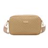 Women's bag 2025 new wavy small square bag embossed camera bag casual shoulder bag hair high sense Internet celebrity