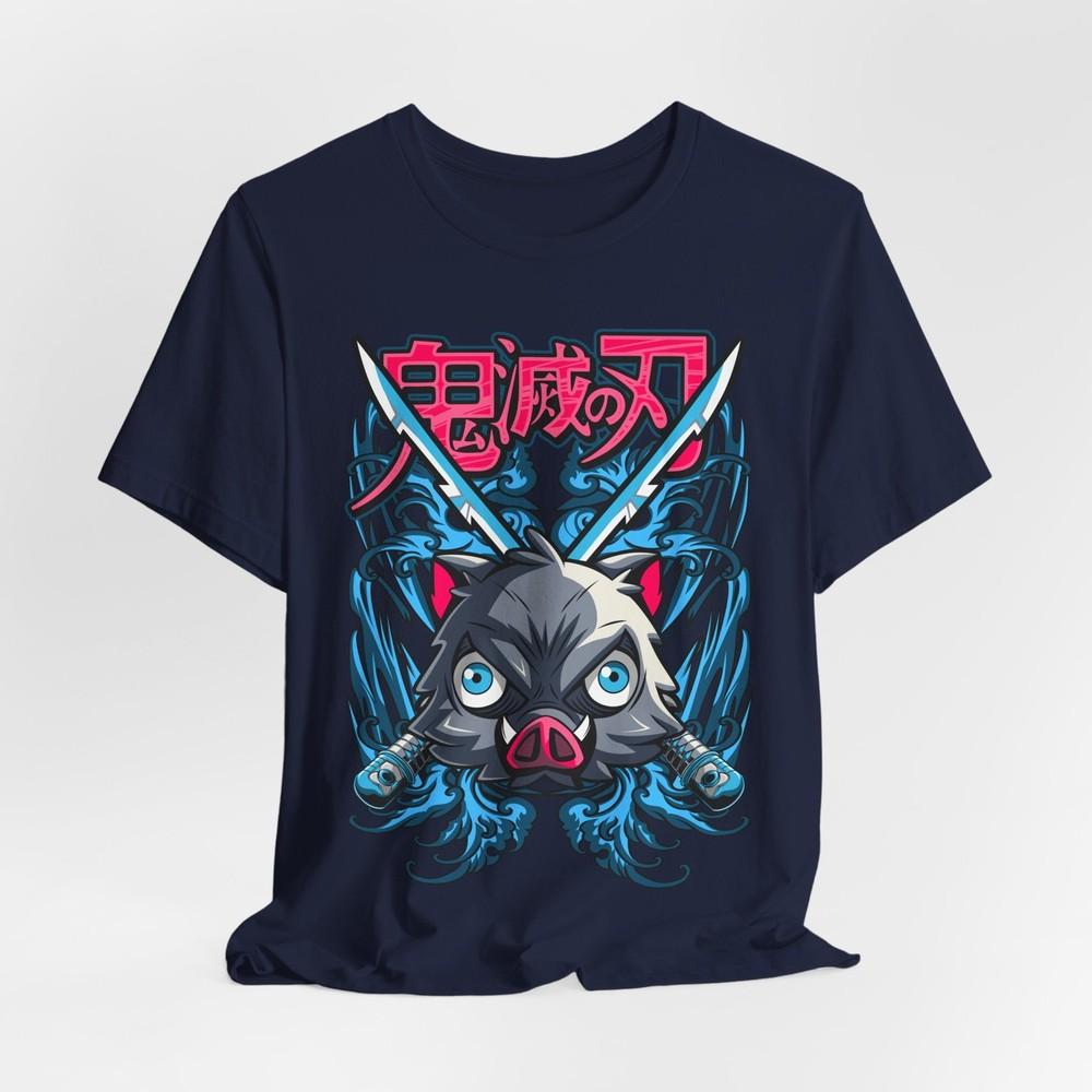 Inosuke Graphic Tee Japanese Anime Art Shirt Demon Slayer Unisex Jersey S