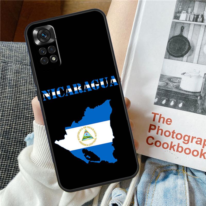 Nicaragua Flag Case For Xiaomi Redmi Note 12 10 9 11 Pro 9S 10S 11S 12S Cover For Redmi 12 9C 10C 12C 13C