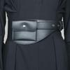 Women's Brown Vintage Suede Waist Bag - High-End Decorative Belt for Jeans & Skirts