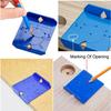 Cabinet Door Hinge Drilling Locator Jig Mounting Concealed Positioning Ruler Installation Tool for 35mm/40mm Cabinet Hinges