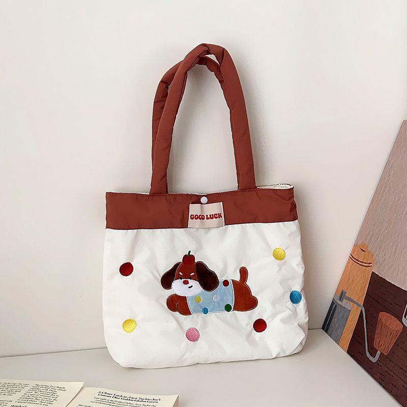 Милая сумка-тоут с животными через плечо, большая вместительная сумка-тоут, женская сумка для поездок на работу, портативная дорожная сумка для хранения, подарки для девичьего сердца