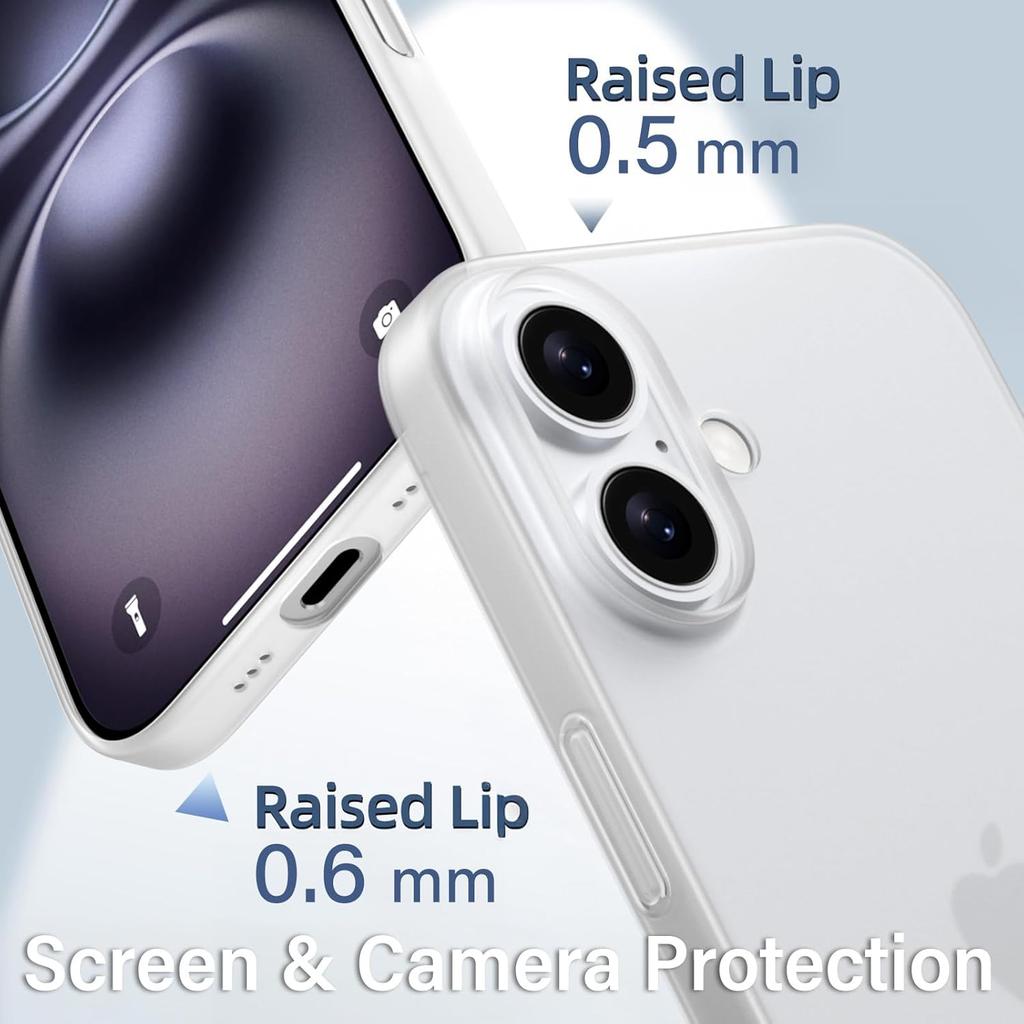 Funda Fina Translúcida Mate Para Para Iphone 17 Air 17E 16E 16 Pro Max 1 Plus 14 13 12 11 Antihuellas Funda de Teléfono Accesorio