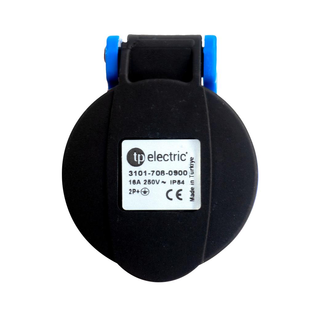Electrical Socket Ups Panel 16A 250V Type E With Pin With Gland Ip54