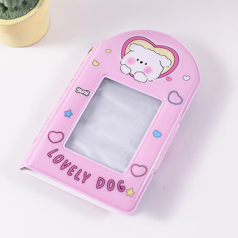

Милый фотоальбом 3-дюймовый держатель для фотокарт Idol Card Binder Collection Book 28 Pocket Book Альбом Чехол для хранения фотокарт