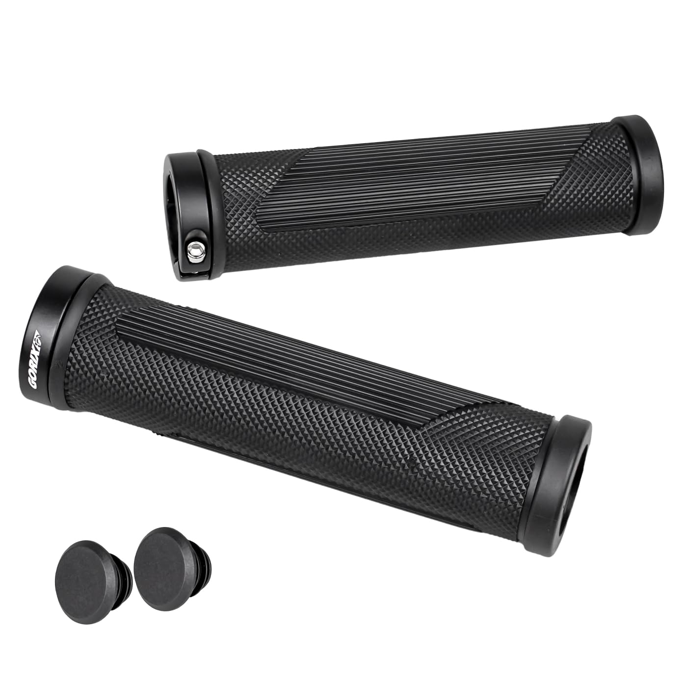 

GORIX Велосипедные грипсы с полоской, амортизирующие, мягкие, велосипедные ручки, руль для велосипеда, кросс, мини, электрические и другие велосипеды, грипсы, узор, амортизация, сцепление, Lock-On, чёрный