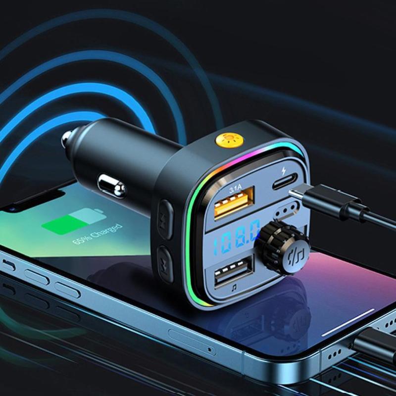 Bluetooth Handsfree Fm Transmitter Car Radio C26 Car Radio Modulato Mp3 Player Usb Super Quick Charge Adapter Car Accessories